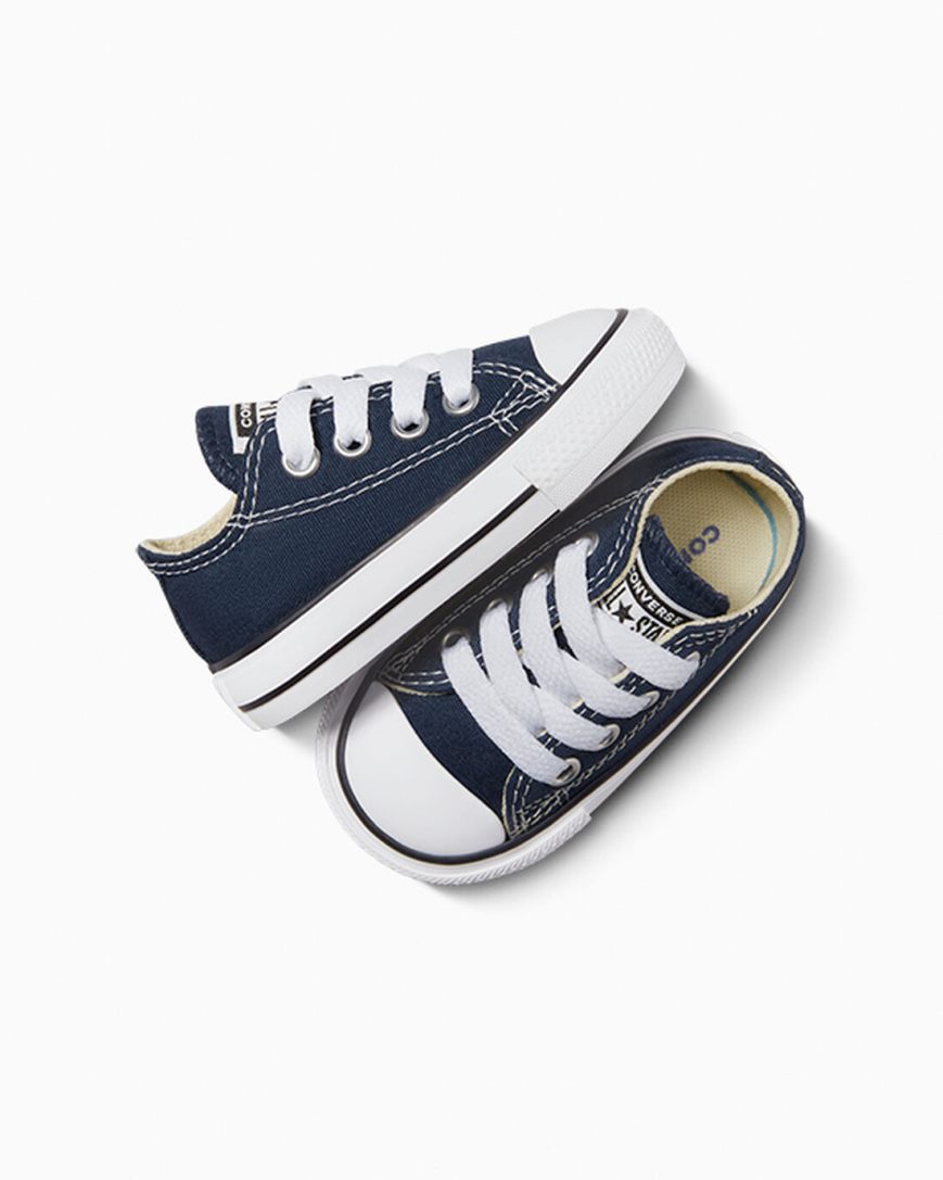 Girls' Converse Chuck Taylor All Star Classic Low Top Shoes Navy | AU 48130L